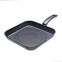 Los mejores  - Moneta Etnea- Parrilla Grill- Aluminio- Negro- 28 cm